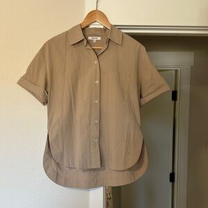 Madewell Women’s Tan Button Down Shirt